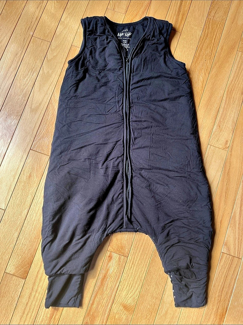 Nyte Nyte One-Piece Foot Sleep Savk Black Size 18-36M 1.0tog